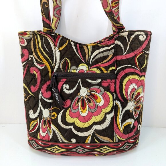 Vera Bradley Puccini Shoulder Bag Exterior and Interior Pockets Snap Close - Picture 2 of 8